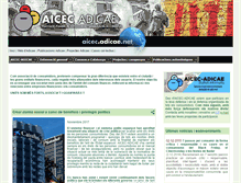 Tablet Screenshot of aicec.adicae.net