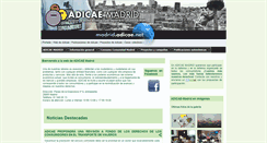 Desktop Screenshot of madrid.adicae.net