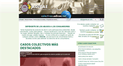 Desktop Screenshot of colectivos.adicae.net