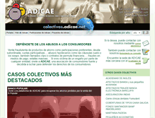 Tablet Screenshot of colectivos.adicae.net