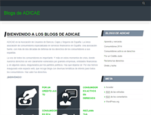 Tablet Screenshot of blog.adicae.net