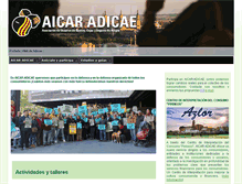 Tablet Screenshot of aicar.adicae.net