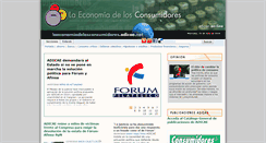 Desktop Screenshot of laeconomiadelosconsumidores.adicae.net