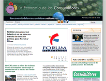 Tablet Screenshot of laeconomiadelosconsumidores.adicae.net